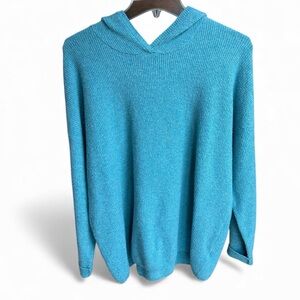 J. Jill Vibrant Teal V-Neck Sweater